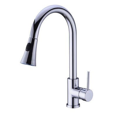 kitchen tap pull out Kitchen Tap Chrome Finish Pull Out Sprayer Handle Mixer Swivel Kitchen Tap
