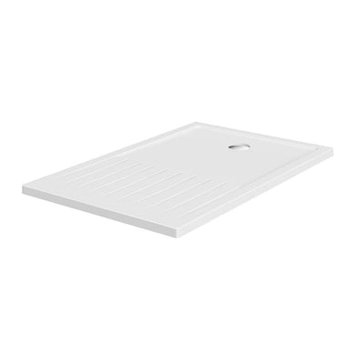 Walk In Rectangle Resin Stone Shower Tray White Finish
