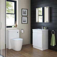 Load image into Gallery viewer, Vanity Unit and Basin Sink 600 x 400mm Square Vanity Unit and Mid-Edged Basin - HandleLess

