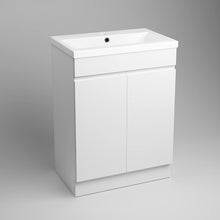 Load image into Gallery viewer, Vanity Unit 600 x 400 mm 600 x 400mm Square Vanity Unit and Mid-Edged Basin - HandleLess
