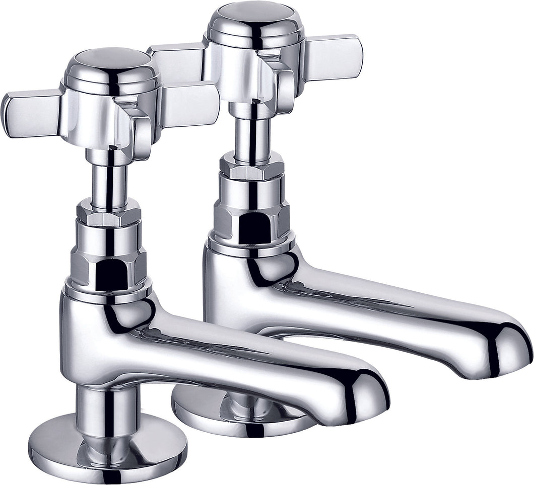 Bath Filler Tap Hot & Cold Chrome Finish Deck Mounted