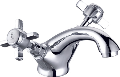 Basin Sink Cross Handles Basin Sink Mixer Tap Basin Tap Chrome Finish Cross Handles