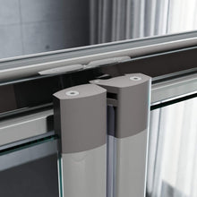 Load image into Gallery viewer, Bi Fold Shower Door Chrome Frame Clear Glass Bi-Fold Shower Door Enclosure 1100 mm
