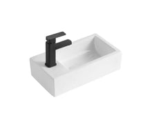 Load image into Gallery viewer, Basin Sink White Finish 500mm Basin Sink Countertop Ceramic Bathroom Square White
