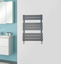 Load image into Gallery viewer, Panel Radiator Grey Anthracite/Grey Flat Panel Bathroom Radiator 616x500mm
