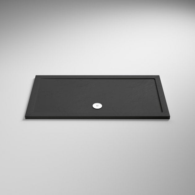 Rectangle Shower Tray1200 x 800mm Rectangle Resin Stone Shower Tray Anthracite Finish