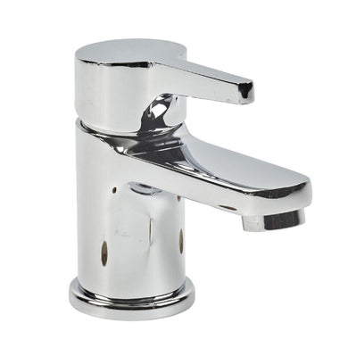 Basin Single Lever Basin Sink Mixer Tap Chrome Finish Bathroom Single Lever Hot & Cold Tap