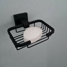 Load image into Gallery viewer, Soap Holder Black Black Matt Finish Wall Mounted Bathroom Accessory 
