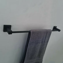 Load image into Gallery viewer, Towel Holder Black Matt Finish Wall Mounted Bathroom Accessories
