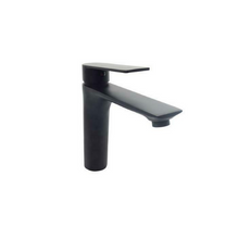 Load image into Gallery viewer, Basin Tap Black Matte Finish The Bath Plus Bathroom Set Offer Mono Sink Mixer Tap &amp; Slotted Click Clack Waste Black Basin Sink Tap
