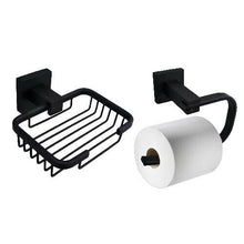 Load image into Gallery viewer, Bathroom Accessories Black Matt Finish Wall Mounted
